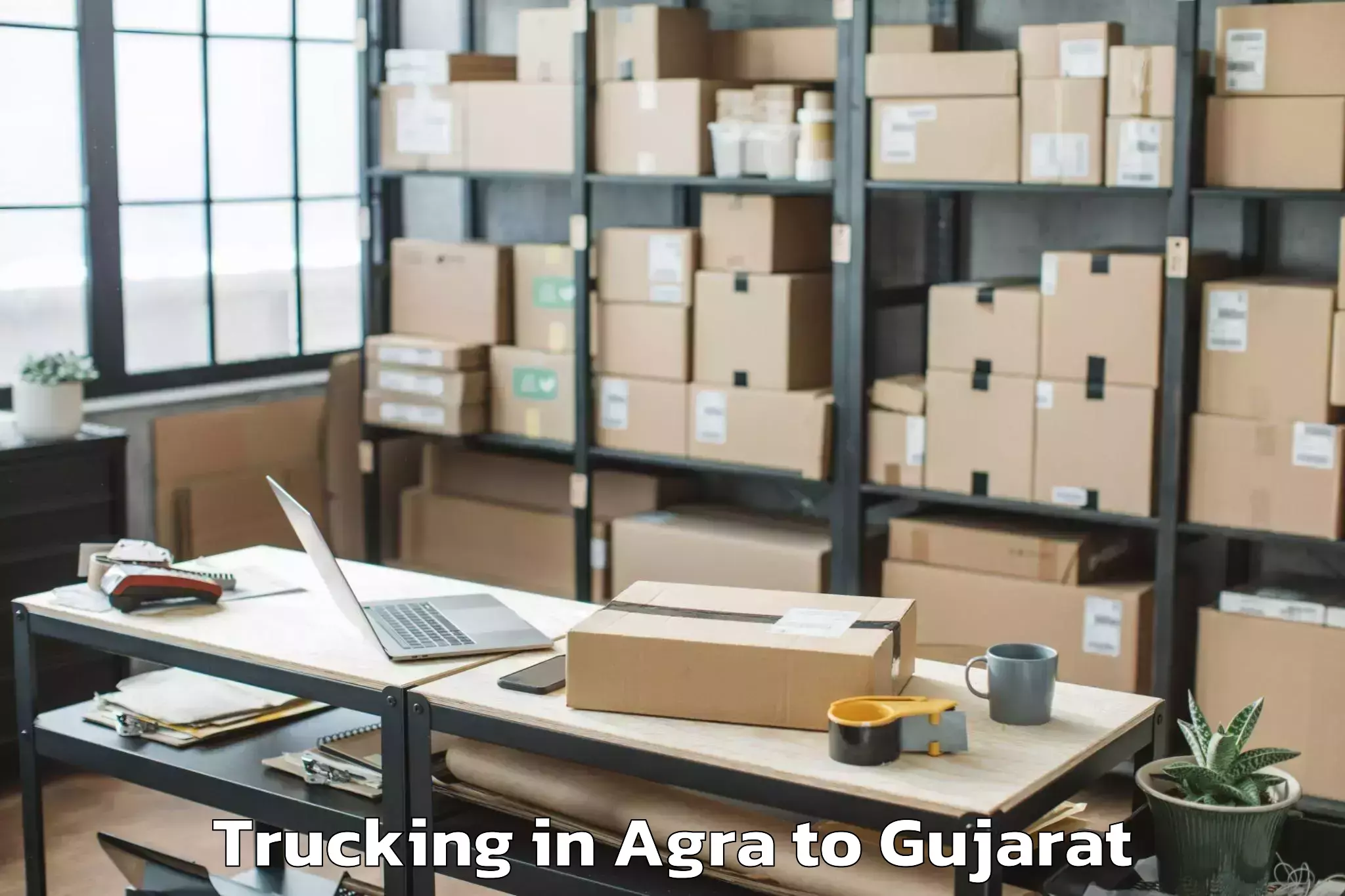 Hassle-Free Agra to Kadodara Trucking